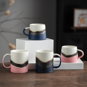 Ceramic Porcelain Reusable Cartoon Style Coffee Mug OEM Custom Logo Design Food Safe Dishwasher Microwave Safe for Business - Product Image 1