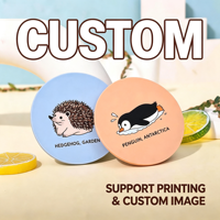 Sous-verre en caoutchouc PVC personnalisé motif dessin animé, résistant à la chaleur, antidérapant, en silicone, tapis de table, sous-verre publicitaire en caoutchouc souple avec logo personnalisé