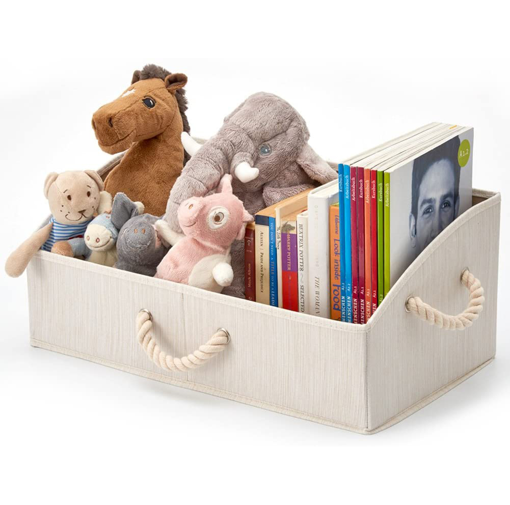 Factory Wholesale Home Storage Organization Bins with Rope Handles Underwear Storage Box