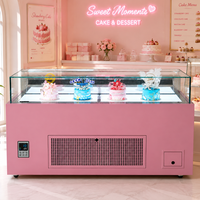 Refroidisseur de vitrine d'affichage de gâteau de refroidissement haute efficacité de conception verticale de luxe à base de