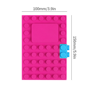 Colorful Silicone Building Block Notebook Creative <b>Writing</b> <b>Journal</b> Custom Logo Notepad for Students Office Gifts Promotions - Product Image 2