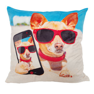 Funda de Cojín Decorativa para Sofá con Estampado de Perro por Sublimación, Venta Caliente 2026, Fundas de Cojín Personalizadas - Product Image 1