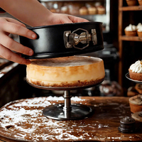 Ensemble de 3 moules à gâteau antiadhésifs à fond amovible, ustensiles de cuisson pour gâteaux et biscuits