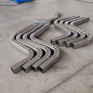 מכונה אוטומטית ליצירת צינורות מרובעים ועגולים לניקוז גשם, רכיב למערכת מרזבים, מכונת צינורות ניקוז גשם - Product Image 6