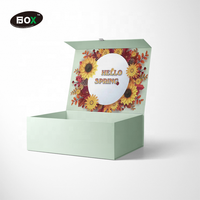 Coffret Cadeau Cosmétique Personnalisé pour les Fêtes avec Laminage Brillant/Mat, Doublure en Éponge, Emballage Recyclable