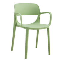 Chaises de salle à manger et de café d'extérieur contemporaines Weiou PC-195F en plastique PP, empilables et avec accoudoirs, pour la maison et le bureau – Vente en gros Chine