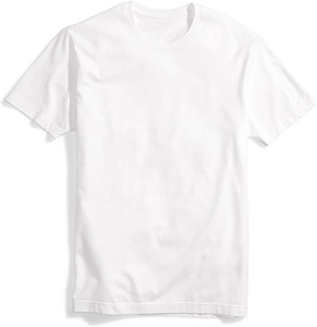 Custom Eco-Friendly Breathable Casual Mens Crew Neck Polyester/Cotton T-<b>Shirt</b> with Customized Logo Printing <b>Black</b> - Product Image 6