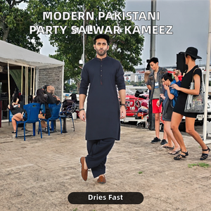 Salwar Kameez pakistanais pour femmes, collection toutes saisons, en coton de qualité supérieure, tissu lourd, respirant, séchage rapide, style moderne et modeste. - Product Image 2