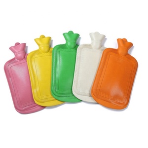 Sac de bouillotte en caoutchouc naturel couverture en tissu épais de poils de lapin anti-déflagrante injection d'eau compresse chaude et thérapie par la chaleur - Product Image 4