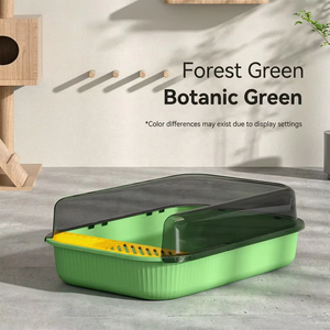 Bandeja de arena rectangular grande de plástico para gatos, fácil de limpiar, para baño y limpieza, venta al por mayor - Product Image 6
