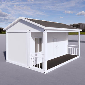 Casa Contenedor Prefabricada de 20 pies con Techo a Dos Aguas, Diseño de Panel Sándwich Ignífugo y Embalaje Plano para Vivienda Moderna - Product Image 4