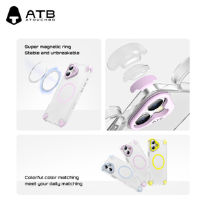 ATB chống vân tay trường hợp túi khí từ trường hợp điện thoại chống sốc rõ ràng cho iphone16 trường hợp điện thoại rõ ràng up không vàng vỏ điện thoại - Product Image 2