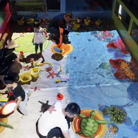 Jeux de bac à sable magique 3D intérieur, projection interactive au sol, table de projection de sable magique, projection de sable éducative pour enfants, réalité augmentée, plage de sable