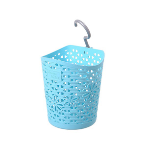 Hanging Plastic Storage Basket Circle Shape PP Material Sundries Bathroom Shower Use - Product Image 5