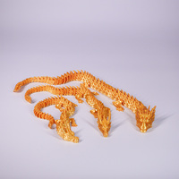 Dragon Articulé Imprimé en 3D Géant XL 90cm Articulations Mobiles Décor de Bureau Cadeau de Fête Vente en Gros