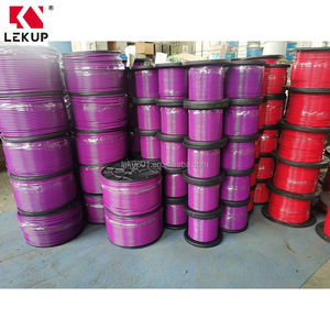 ผู้ผลิตมืออาชีพ <span class=keywords><strong>สาย</strong></span>เคเบิลเหล็กชุบสังกะสีเคลือบพลาสติก หรือ<span class=keywords><strong>สาย</strong></span>เคเบิลเหล็กกล้าไร้สนิม 1x7 - Product Image 3