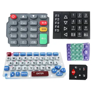 Tombol Kontrol Akses Sicon Rubber Dome Gate Interkom Keypad Mesin Penjual Otomatis Keypad Numerik Timbangan Mini Keypad