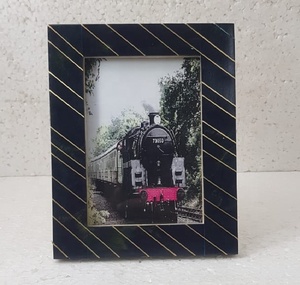 Incrustation en laiton résine bleue, cadre Photo, cadre Photo, fleurs pour décoration de mariage, cadre Photo artificiel - Product Image 6