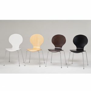 Ensemble de salle à manger moderne à 6 chaises Meubles empilables en bois pour la cuisine à domicile - Product Image 1