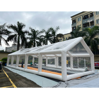 Tente gonflable géante transparente imperméable de couverture de piscine de dôme de piscine extérieure