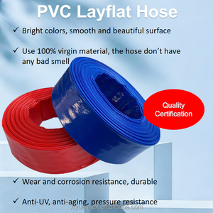 <span class=keywords><strong>Tuyau</strong></span> plat en <span class=keywords><strong>PVC</strong></span> léger, facile à transporter, pour l'irrigation agricole, le drainage de l'eau et les travaux de construction - Product Image 2