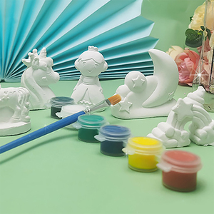 Kids Educational DIY Color Painting Toy Ceramic Art Painting Crafts Gypsum <strong>Plaster</strong> Painting <strong>Set</strong> - Product Image 4