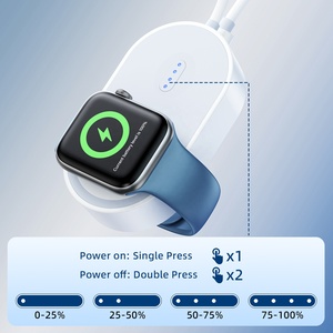 Cargador Inalámbrico para Reloj HNT 2 en 1, 1200mAh, Entrada Tipo-C, Carga Rápida, Portátil, Magnético, para <span class=keywords><strong>Apple</strong></span> <span class=keywords><strong>Watch</strong></span> 6/7/8/9 - Product Image 6