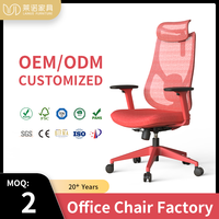 Chaise de bureau ergonomique pivotante de direction, design moderne, réglable, en maille, vente en gros d'usine LN10A, conforme à la norme BIFMA