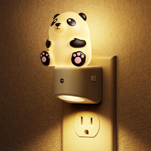 ไฟกลางคืน LED RGB ลายแพนด้า 0.5W สำหรับเด็ก เปลี่ยนสีได้ 10 สี ไฟกลางคืนขนาดเล็กทันสมัย เสียบปลั๊กติดผนัง สำหรับห้องนอนเด็ก - Product Image 1