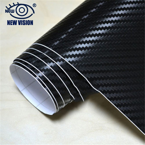 Top Quality Purple Color Matte Gold Car Vinyl Wrap 3d Carbon Fiber Vinyl Wrap Film Self Adhesive Vinyl Black Sticker