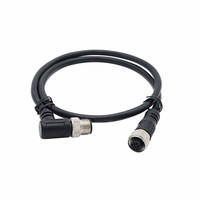 Conector Circular Codificado IP67 Impermeable M5 Macho con Cable, Conjunto de Conectores de 3, 4 y 5 Pines, Arnés de Cables