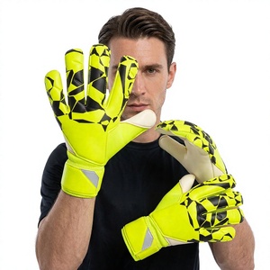 Gants de gardien de but pour jeunes, 4 mm, hiver, séchage rapide, rembourrés, pour le football, personnalisables, compatibles écran tactile, détection de la balle, longueur poignet - Product Image 1