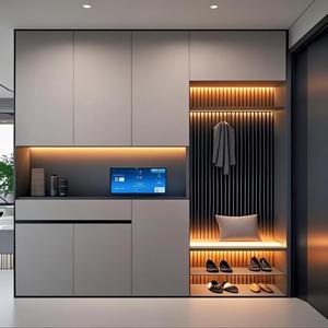 Meuble à chaussures intelligent moderne avec désinfection, grande capacité, multi-compartiments, pour l'entrée familiale - Product Image 1