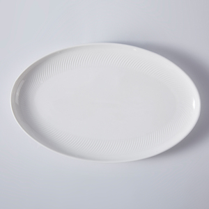 YAYU Western Vente en gros Personnalisé 10 ''12'' 14 ''Petit déjeuner Céramique Voyage Cuisinière Tasses à café avec Argile Blanche Restaurant <span class=keywords><strong>Assiette</strong></span> Ovale - Product Image 4