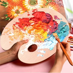 Brand New Design Customized Oval Shaped Acrylic Painting Palette Customized Color/Size/Logo YGL Brand <b>Model</b> YGL-981 for Arts - Product Image 5