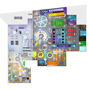 Équipement de jeux d'intérieur commercial certifié ASTM pour enfants, avec parcours d'obstacles Ninja - Product Image 2