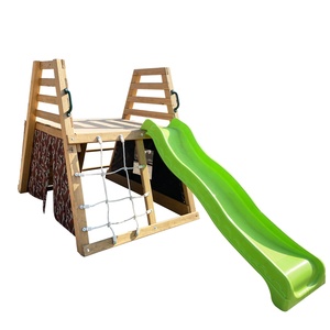 Maison de jeu extérieure pour enfants avec toboggan en plastique de 1,8 m pour aire de jeux pour bébés - Product Image 4