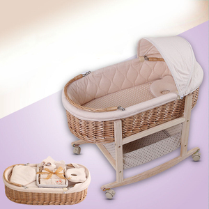 Cesta Culla Ecologica e Salutare in Vimini Naturale per il Sonno del Bambino Adatta per Casa e Hotel - Product Image 4