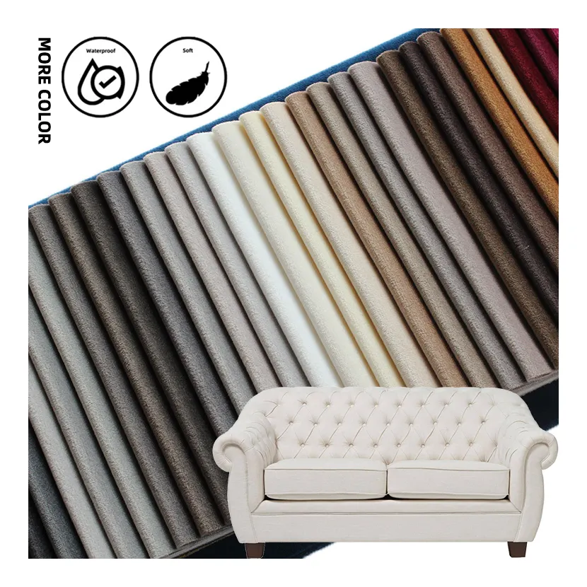 Hochwertiges buntes Polstermöbel Sofa Material 100 % Polyester Samt Mosha Stoff
