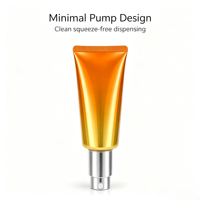 Tube souple en plastique opaque avec pompe à bec coudé, contenant compressible opaque pour liquides cosmétiques sensibles – Vente en gros