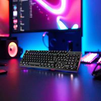 Clavier de jeu à membrane filaire OEM Lighting 180 cm avec câble USB noir, RGB, USB 2.0 standard, ROHS, FCC, CE, taille standard, pour droitiers