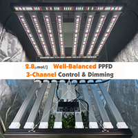 Barre lumineuse de croissance LED Smart Vertical Farming 800W | Samsung LM301H EVO, spectre réglable, efficacité supérieure 2.85umol/j, contrôle APP