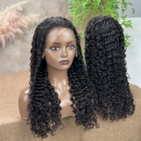 Perruque en cheveux humains vierges bruts vietnamiens 100 % naturels, 30 pouces, qualité 12A, ondulation Water Wave, perruques frontales en dentelle HD 13x4, vente en gros