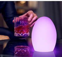 Lampe de table rechargeable portable pour l'extérieur avec télécommande pour éclairage d'ambiance de restaurant et de bar Veilleuse sans fil