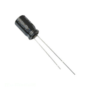 ตัวเก็บประจุแบบรูผ่านรูผ่าน56 uF 20% 50V ตัวเก็บประจุแบบ EEU-FR1H560B 56 uF - Product Image 1