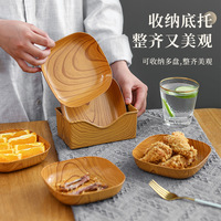 Assiette en plastique de luxe léger pour la maison