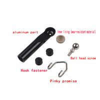 Accessoires pour bras robotique : Vis à tête sphérique universelle pour manipulateur de tri, connexion tige en fibre de carbone 10 mm, pour outils robotiques parallèles