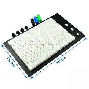 Hot Bán ZY-204 1600 Pins Lỗ Breadboard Kiểm Tra Bảng Mạch Thử Nghiệm