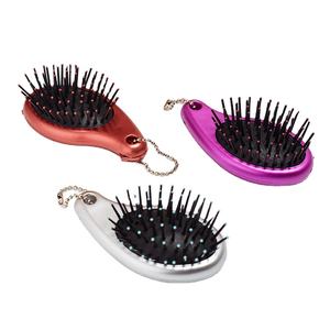 Cepillo de pelo desenredante plegable de bolsillo redondo de viaje mini personalizado al por mayor cepillo de pelo profesional para mujeres y hombres - Product Image 1