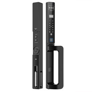 Porte en aluminium de pont cassé de qualité cadre Ultra étroit Ultra <span class=keywords><strong>mince</strong></span> reconnaissance faciale empreinte de palme serrure de porte intelligente entièrement automatique - Product Image 6